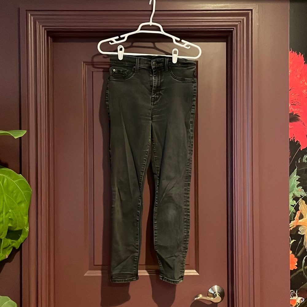 Seven for all mankind skinny black jeans